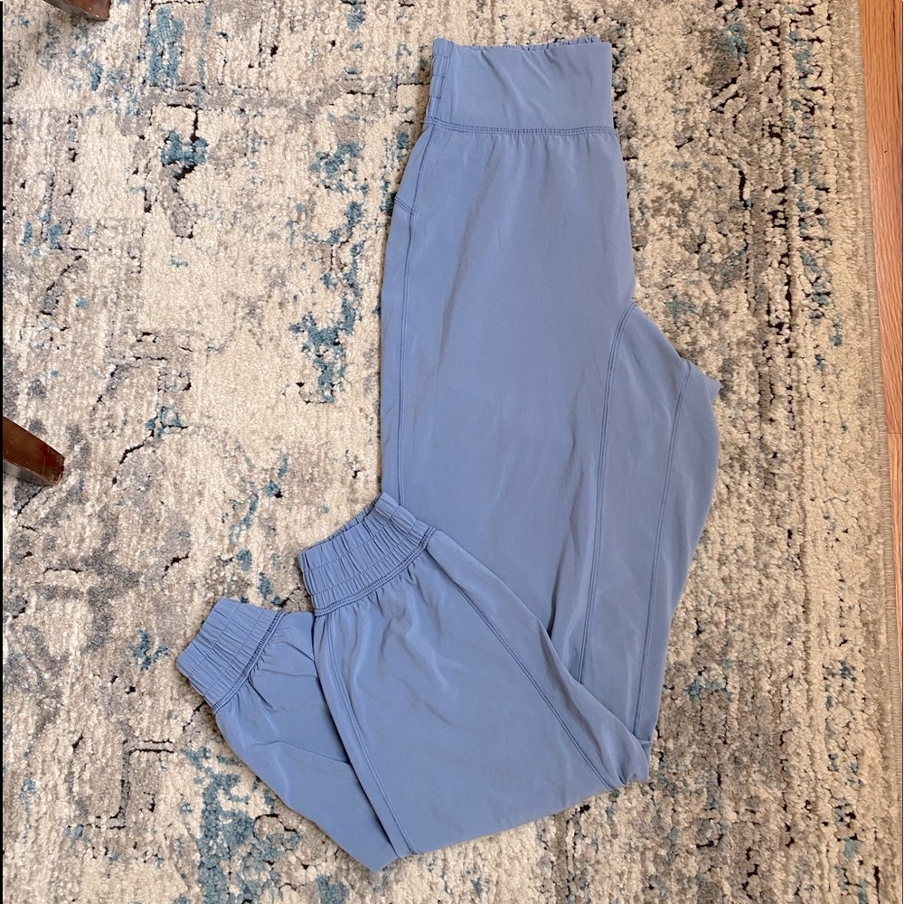 Lululemon Blue Elastic High Waist Jogger EUC